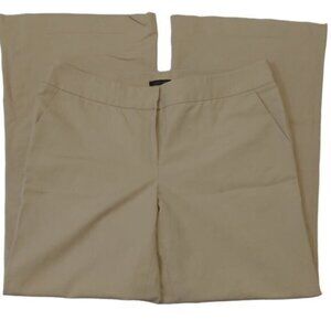 Women's Semantiks Tan Wide Leg Pants Trouser Size 14 EUC #0461